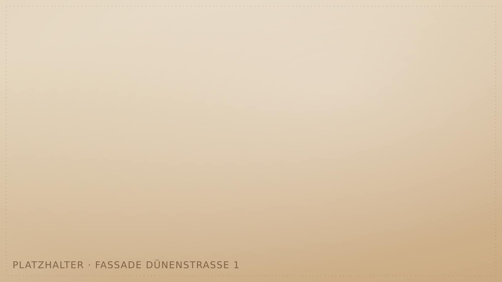 Fassade des Cafés in der Dünenstraße 1 (Platzhalterbild)
