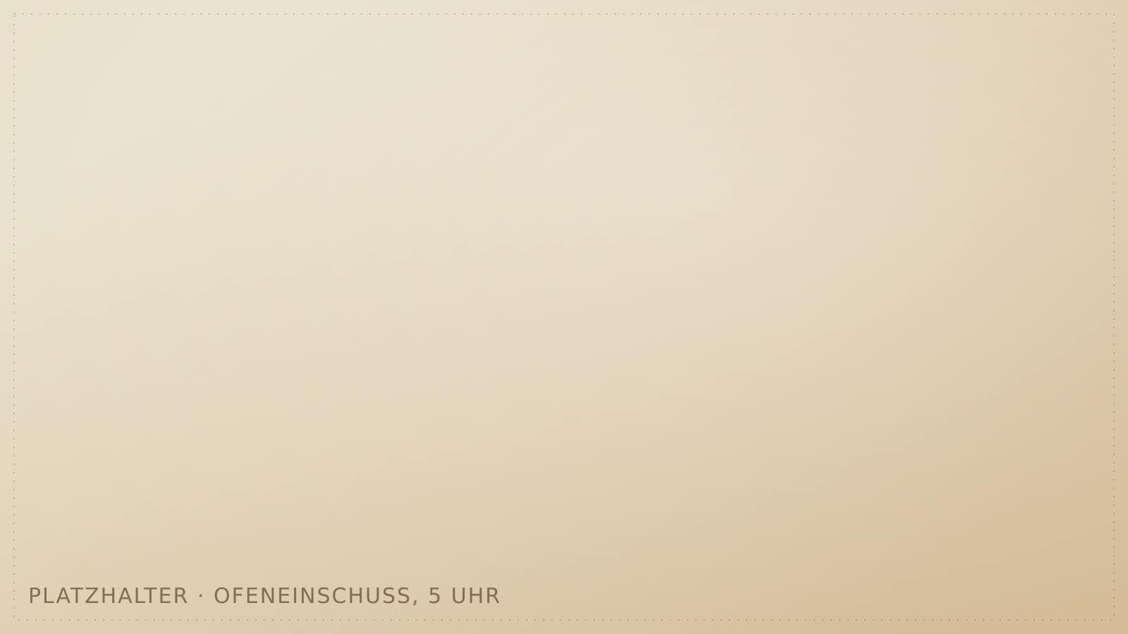 Ofeneinschuss in der Backstube am frühen Morgen (Platzhalterbild)
